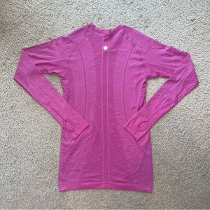 Lululemon Swiftly Tech Long Sleeve Pink